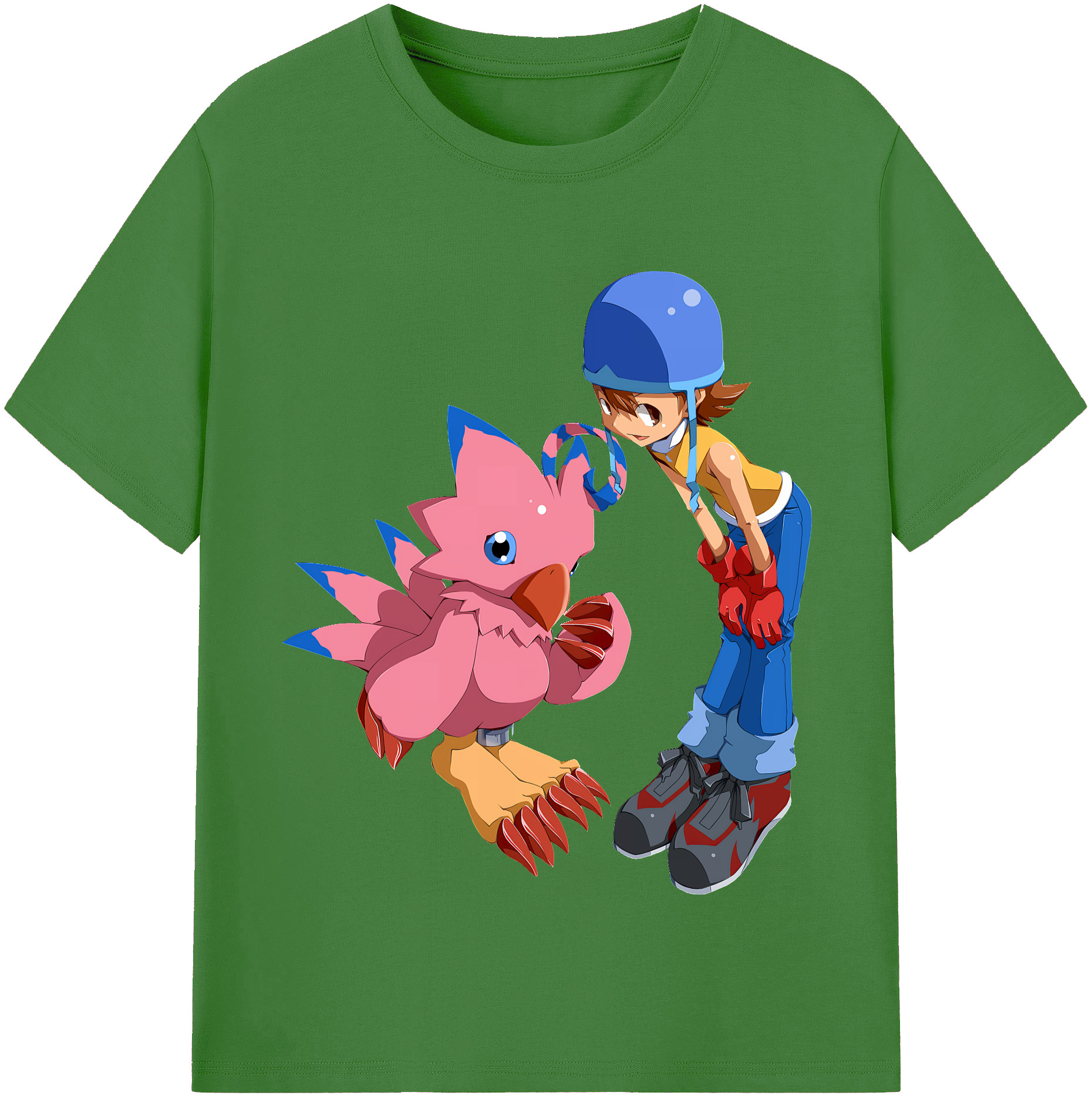（画像用） Digimon デジタルモンスター/デジモン レディースカジュアルプリントTシャツ（綿100％）